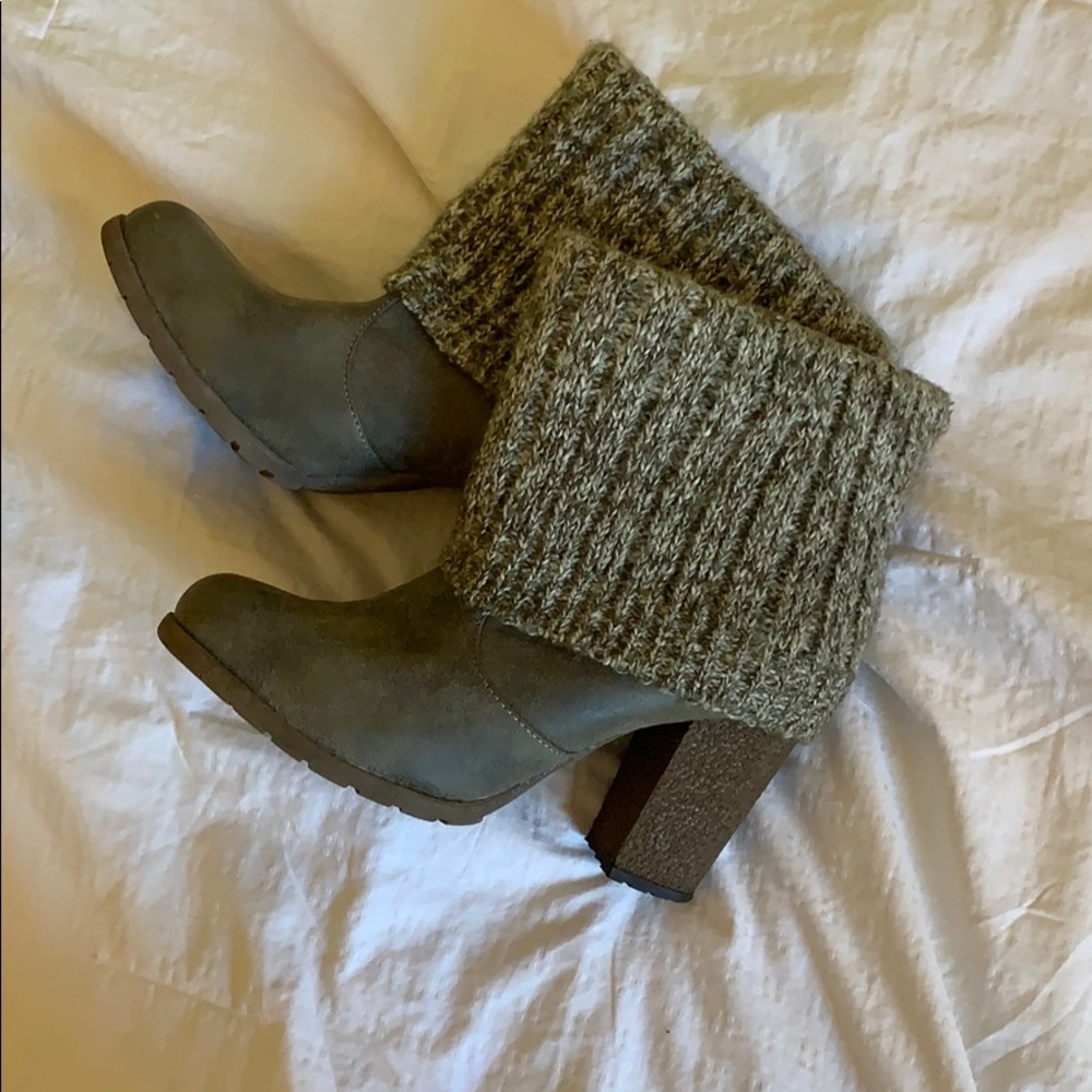 Grey booties